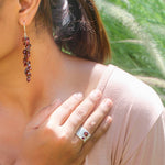 Garniet Silver Earing Garniet Silver Ring Set 7 | Yakubu Design Image 1