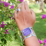 Suglite Silver Bracelet Amethys Silver Ring Set 11 | Yakubu Design Image 1