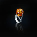 Ball of Fire Set | Amber Stone Ring Silver | Amber Stone Ring Silver | Yakubu Design | Image 2