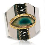“Brooklyn Hipster” Stainless Agate Bracelet