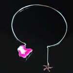 Pink Sunset | Pink Druzy Agate, Silver Necklace | Yakubu Design | Image 9