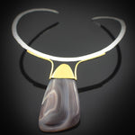 Agate Stone Necklace Silver | Jasper Stone Bracelet Silver | Yakubu Design | Image 6