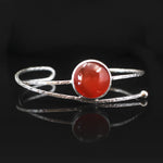 Silver Sphere Purer | Carnelian Silver Bracelet | Carnelian Silver Ring | Yakubu Design Image 3