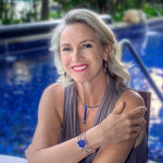 Lapis| Lapis lazuli Silver Bracelet | Lapis Lazuli Choker Necklace | Keynite Set Earing | Yakubu Design 1
