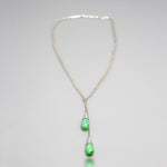 Gaspeite  Silver  Necklace | Gaspeite Tears | Yakubu Design | 1