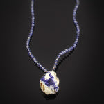 Lapis Lazuli Bracelet |Silver Iolite Necklace Silver| Lapis Lazuli Silver Ring| Set|Image 2