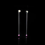 Pink Madonna Set | Pink Pearl, Silver Earing | Pink Pearl, Silver Necklace | Pink Pearl, Silver Bracelet | Yakubu Design | Image 3