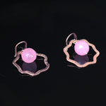 Pink Sunshine | Rose quartz, Rose Gold-Plated silver Earing | Yakubu Design | Image 3