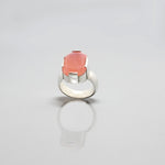 Rose Quartz Silver  Ring | Concrete Rose | Yakubu Designs | 1