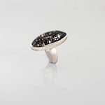 Onyx Quartz Silver Bracelet Tourmilated Quartz Silver Ring Set 12 | Yakubu Design Image 2