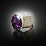 Chaorite Stone Necklace Silver | Sugilite Stone Ring Silver | Set | Yakubu Design | Image 6