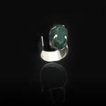 Lucky Charm Set | Malachite Stone Silver Bracelet | Malachite Stone Silver ring | Yakubu Design | Image 5
