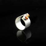 Citrin Drip Set | Citrine Silver Earing | Citrine Silver Ring | Yakubu Design | Image 3